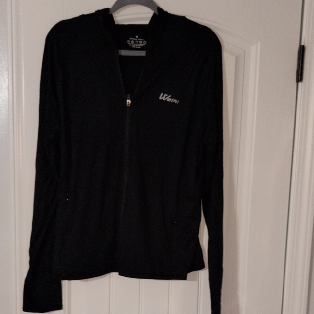 Women's Black Zip-Up Jacket by